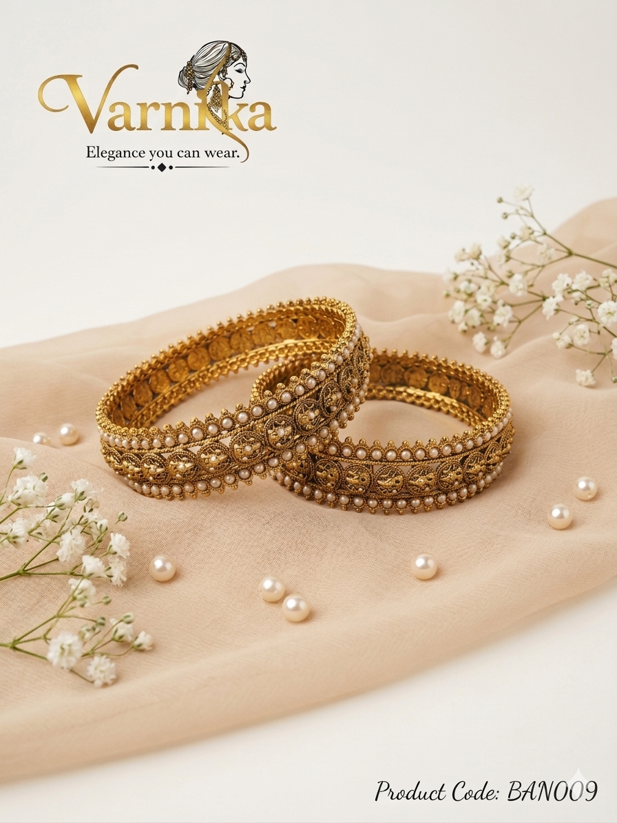 The Lakshmi Pearl Heritage Bangles - BAN009