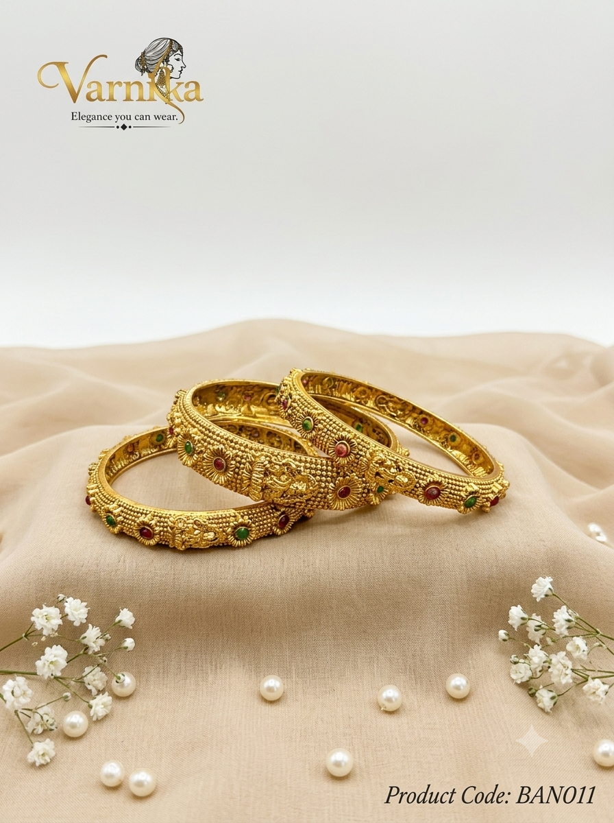 BAN011 - Tanvi Antique Matte Bangle Set