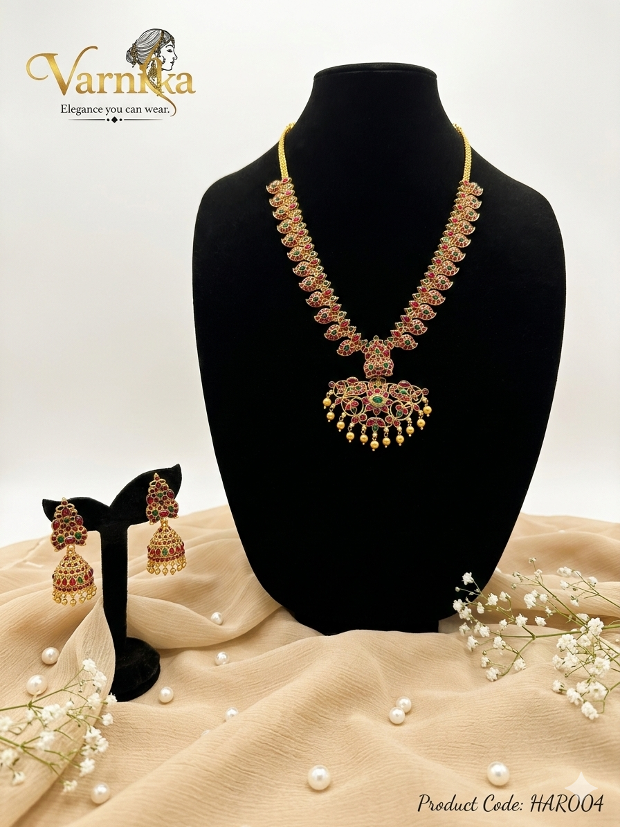 Vaikuntha Kemp Mango Haram Set - HAR004
