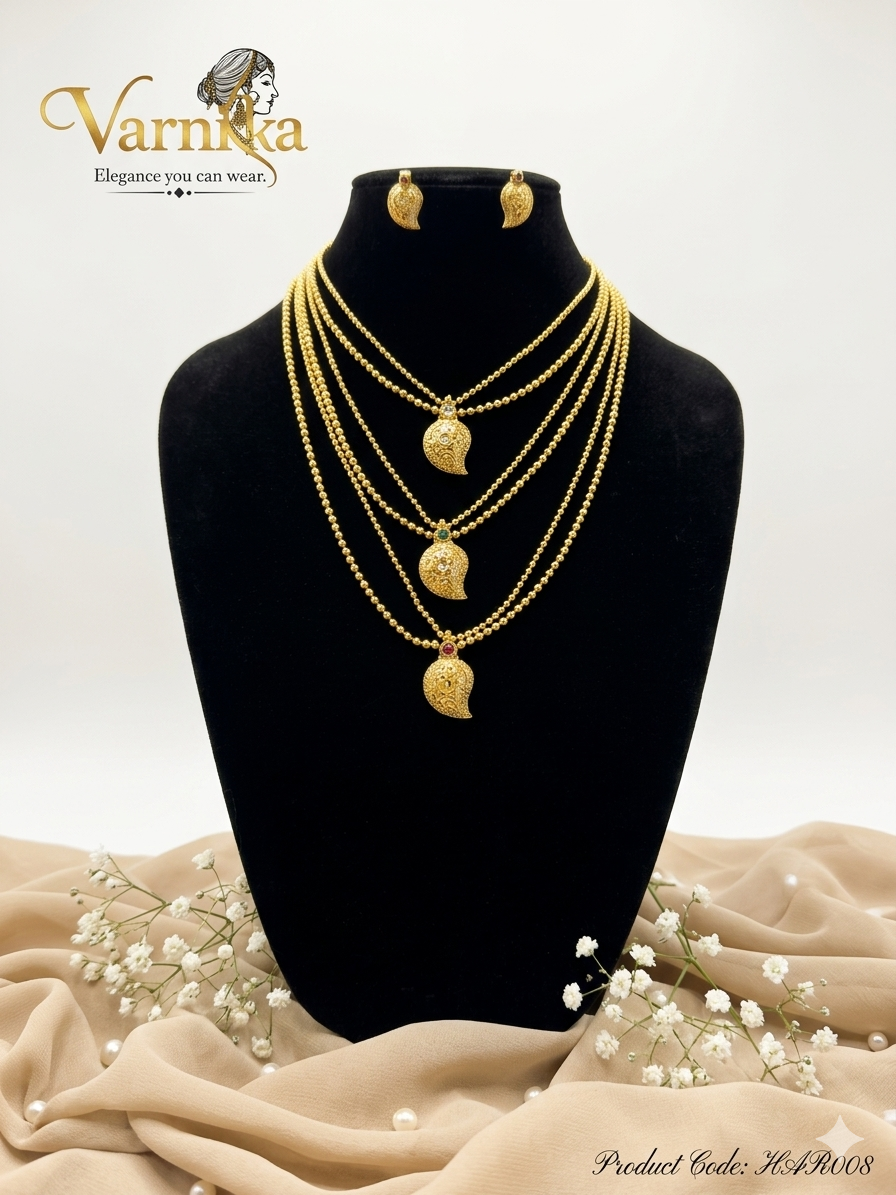 Aadhya Layered Manga Mala Set - HAR008