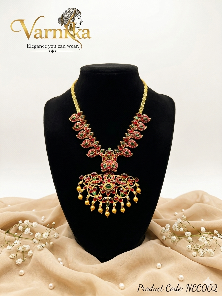 The Aatman Royal Kemp Necklace - NEC002
