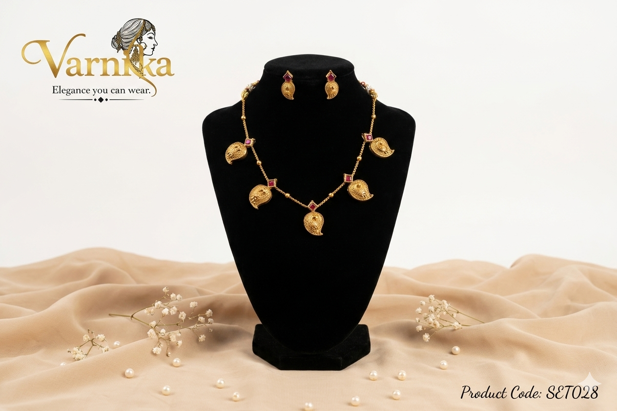 The Mayura Manga Necklace Set - SET028