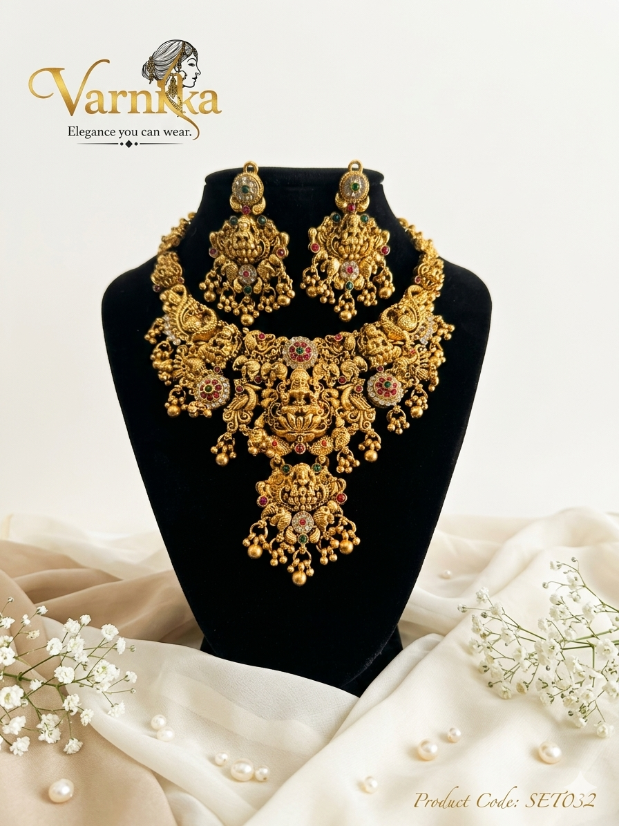 The Swarna Lakshmi Heritage Grand Necklace Set - SET032