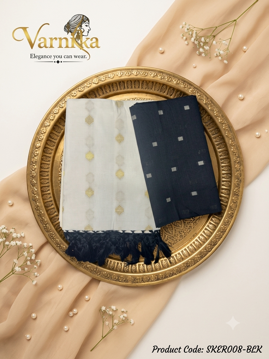 SKER008 - The Charvi Checkered Set Saree