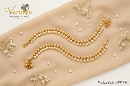 Elegant Guttapusalu Style Anklets - ANK004