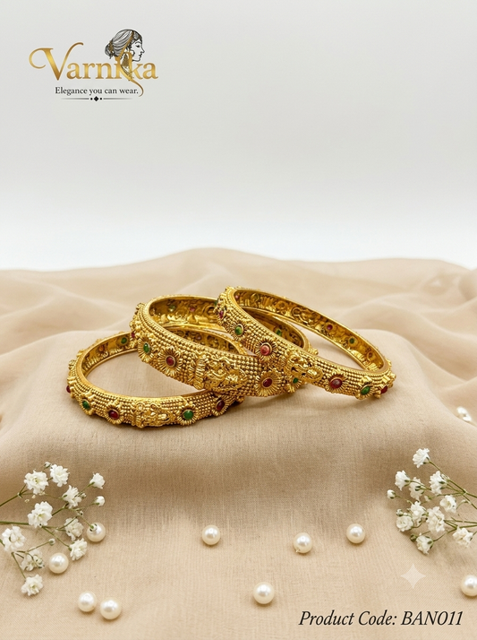 BAN011 - Tanvi Antique Matte Bangle Set