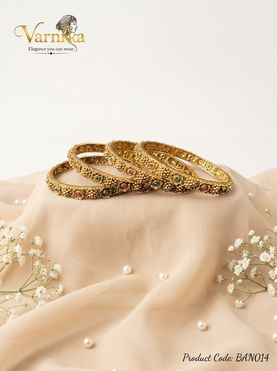 BAN014 - Aahana Floral Kemp Bangles