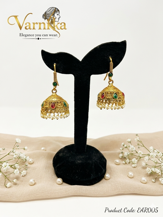 The Lakshmi Swarna Jhumka - EAR005