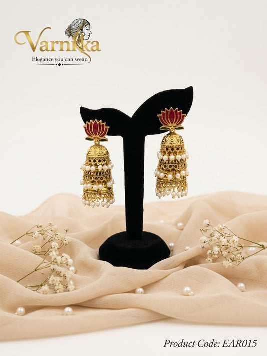 EAR015 - Kamala Tiered Jhumkas