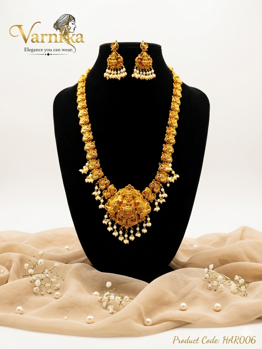 The Lakshmi Vaibhavam Haaram Set - HAR006