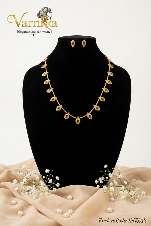 HAR012 - Mayura Petite Teardrop Haaram Set