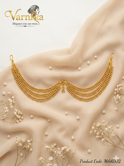 Aura Triple-Tiered Gold Maati - MAA002