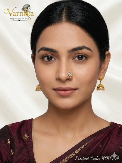 Classic Floral Brilliance Mookuthi - NOP004