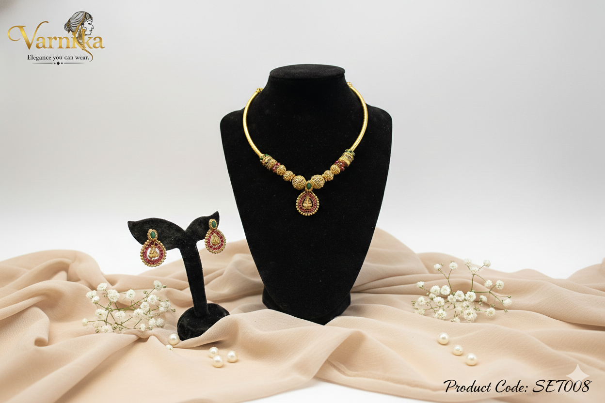 The Lakshmi Hasli Choker Set - SET008