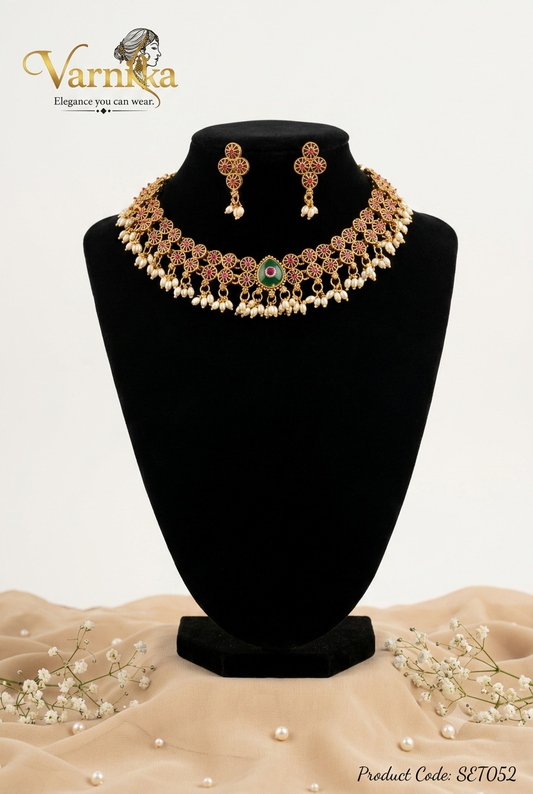 SET052 - The Mayura Short Necklace Set