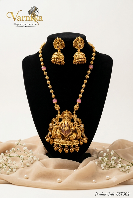 SET062 -  The Ganesha Heritage Long Necklace Set