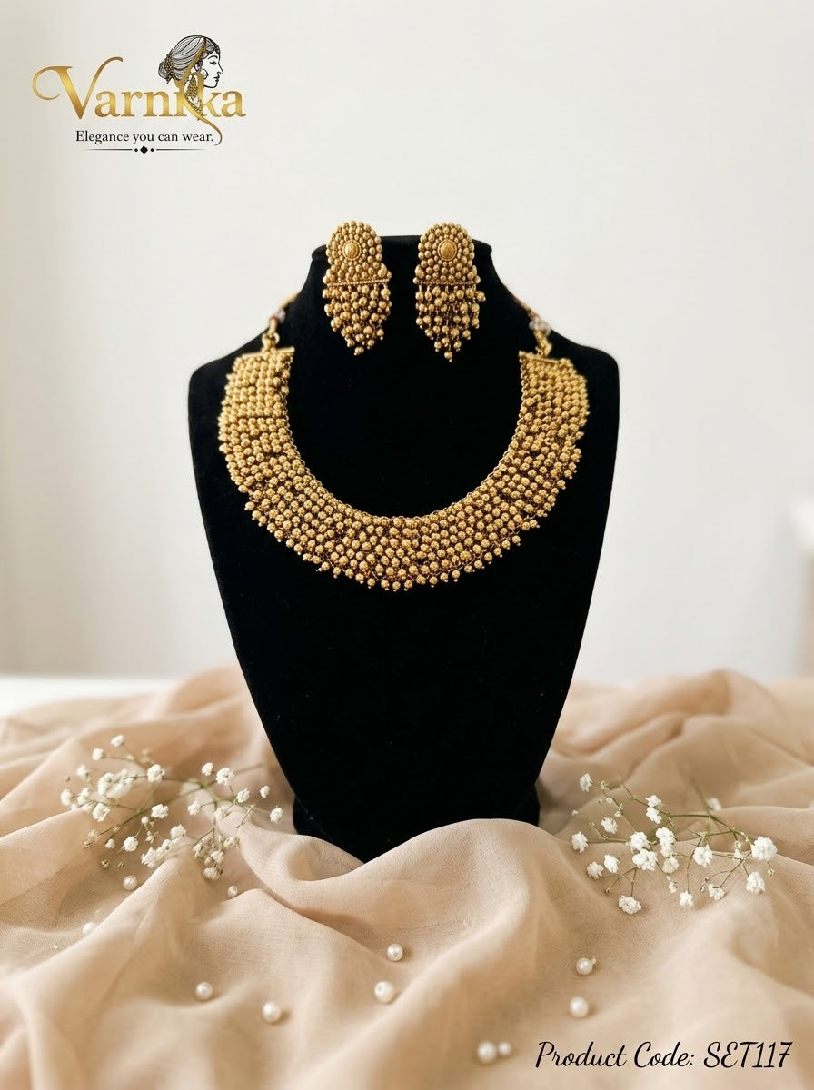 SET117 - Royal Heritage Ghungroo Choker Set