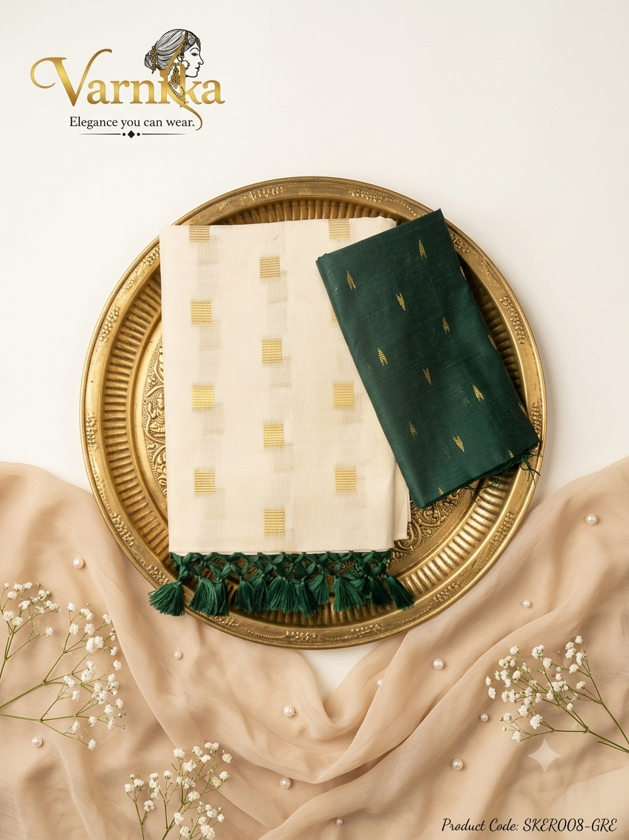 SKER008 - The Charvi Checkered Set Saree