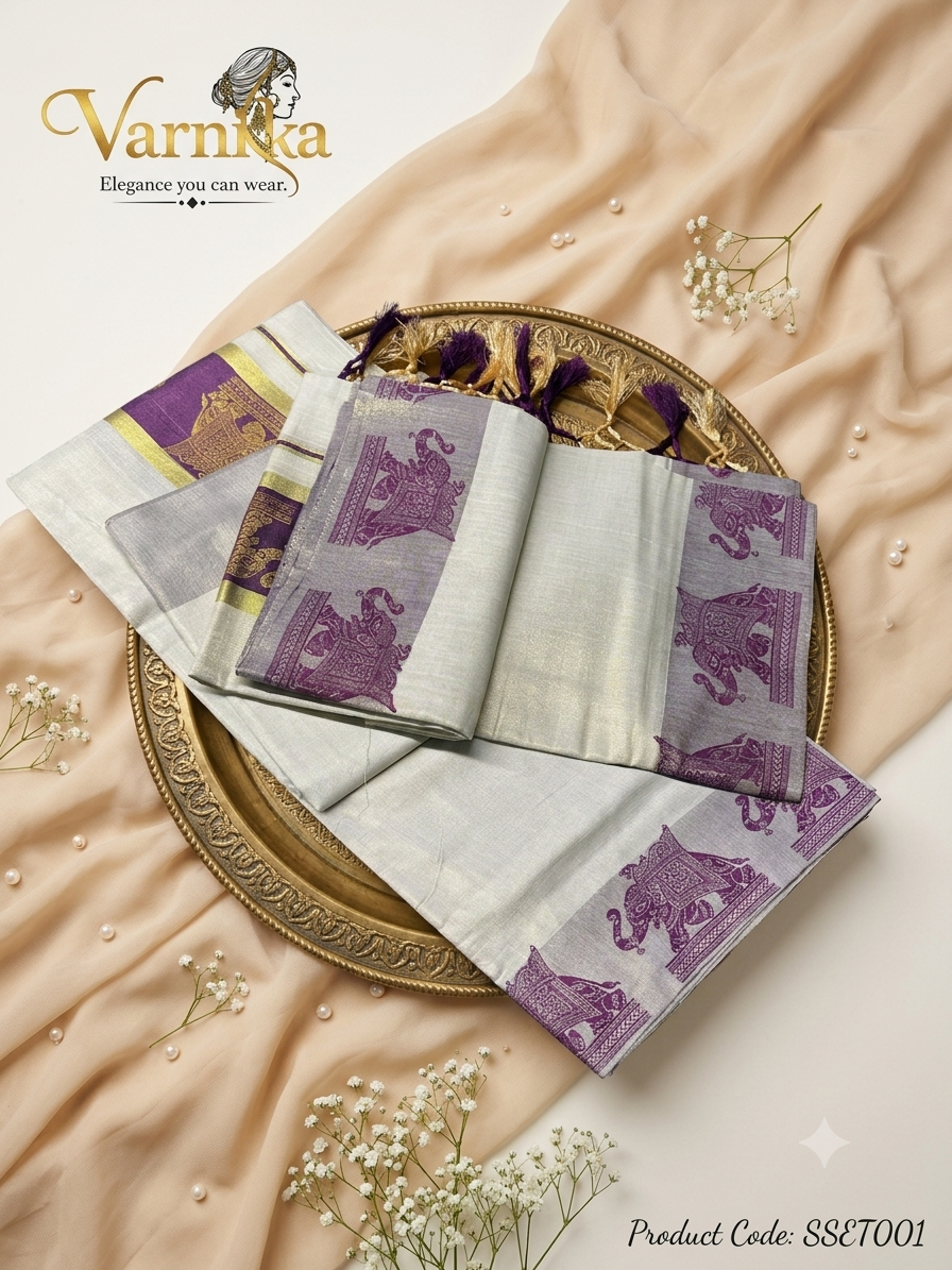 ⁠SSET001 - The Gajashree Set Mundu